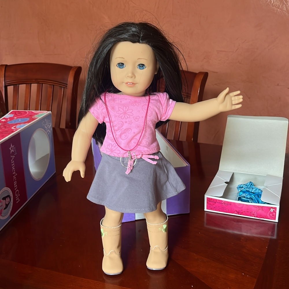 American girl doll as you can see in the picture